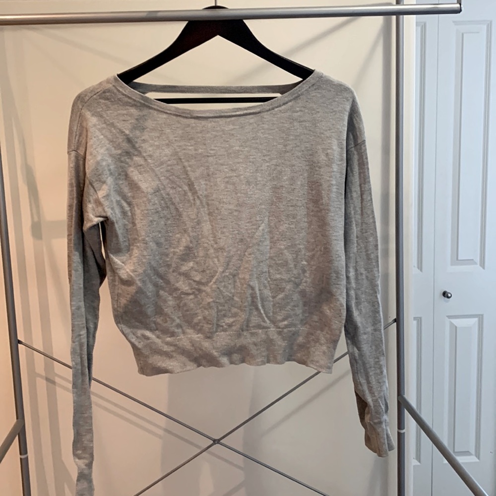 Open back sweater